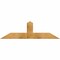 Ekena Millwork Portland Rough Sawn Timber Gable Bracket, Western Red Cedar, 60"W x 17"H x 6"D x 6"F, 7/12 Pitch GBW060X17X0606POR00RWR - alternate 1